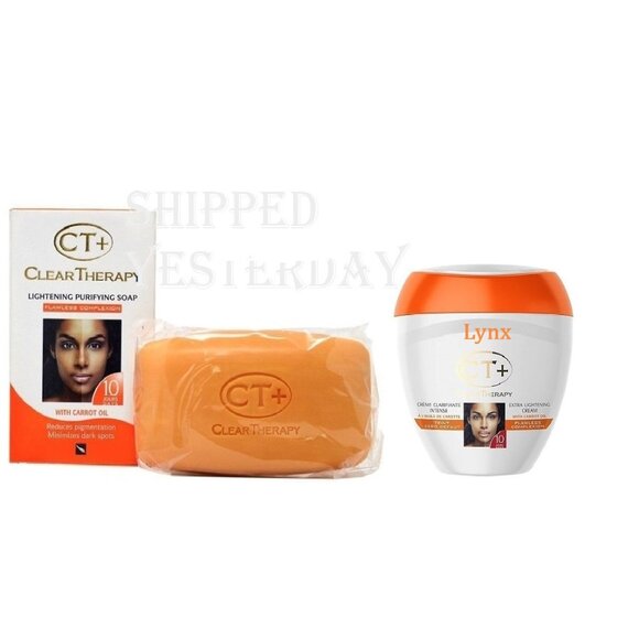 CT+ Clear Therapy Extra Lightening Cream & Clarifying & Lightening Soap 2pcs Kit - Picture 1 of 1